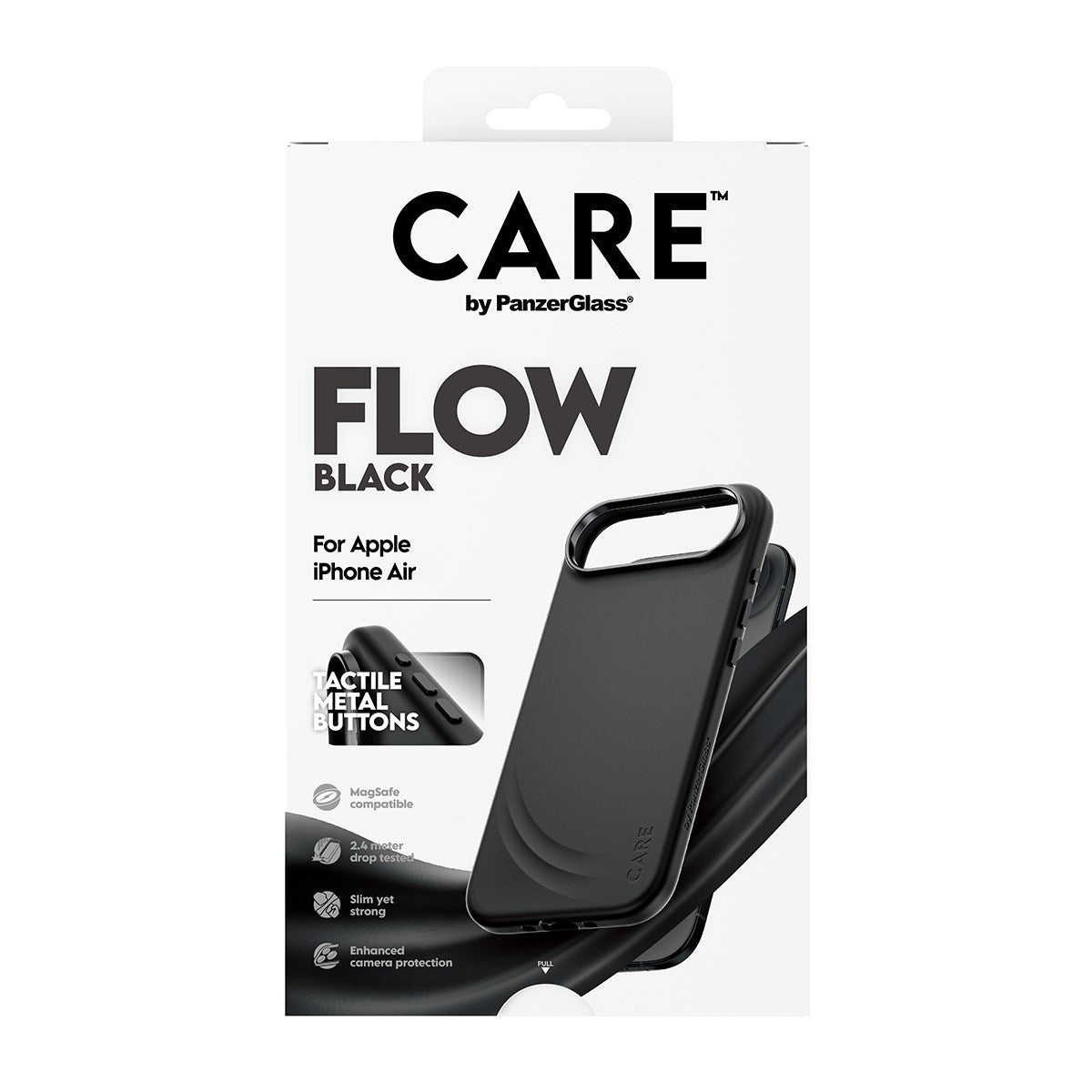 CARE by PanzerGlass® Feature FLOW Case Schwarz m. MagSafe iPhone Air